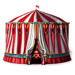 Classic Red And White Circus Tent Png Reh PNG Image