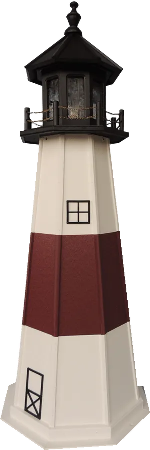 Classic Redand White Lighthouse PNG Image