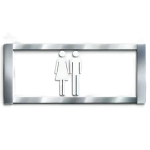 Classic Restroom Sign Png Ywr PNG Image