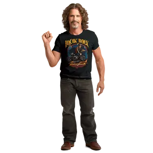 Classic Rock Graphic Tee Png 06272024 PNG Image