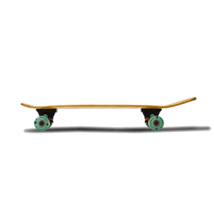 Classic Skateboard Side View PNG Image