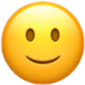 Classic Smiley Face Emoji PNG Image