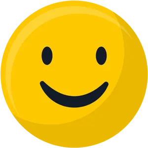 Classic Smiley Face Emoji PNG Image