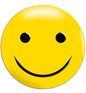 Classic Smiley Face Emoji.png PNG Image