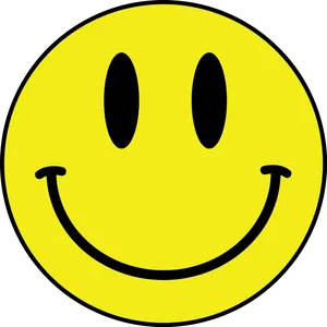 Classic Smiley Face Emoji PNG Image