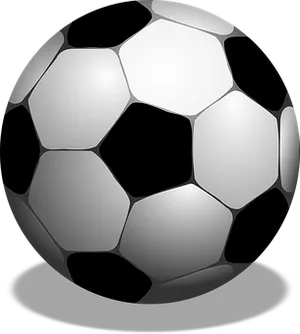 Classic Soccer Ball Graphic PNG Image