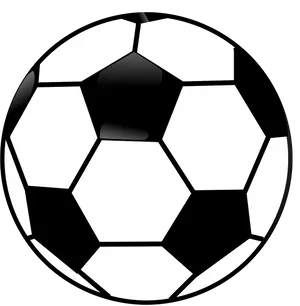 Classic Soccer Ball Icon PNG Image