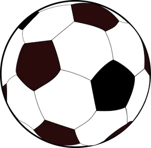 Classic Soccer Ball Illustration PNG Image