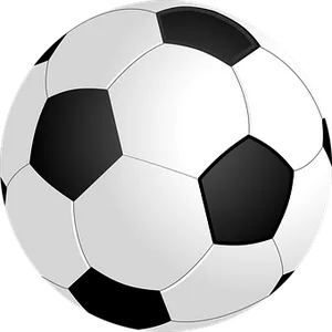 Classic Soccer Ball Illustration PNG