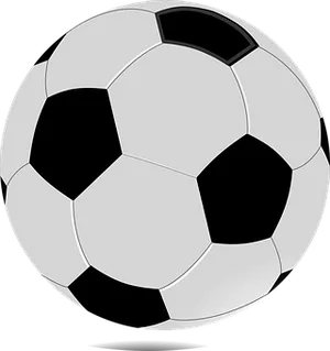 Classic Soccer Ball Illustration PNG Image