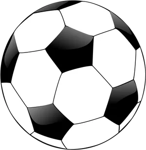 Classic Soccer Ball Vector PNG Image