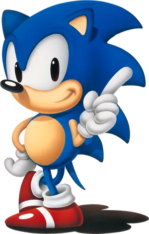 Classic Sonic Pose.png PNG Image