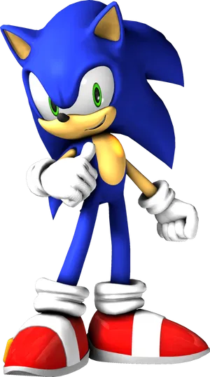 Classic Sonic Pose.png PNG Image