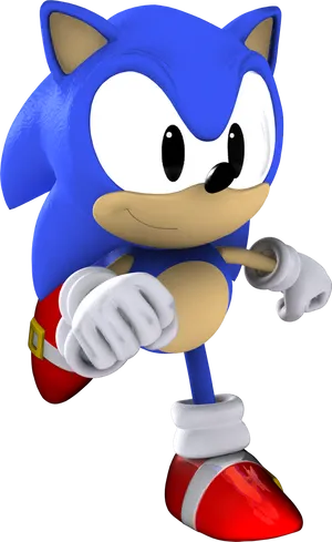 Classic Sonic Pose PNG Image