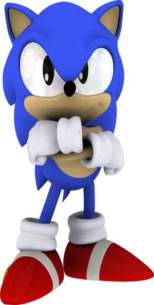 Classic Sonic Pose.png PNG Image