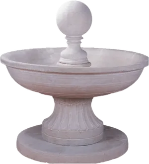 Classic Stone Garden Fountain PNG Image