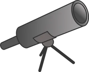 Classic Telescope Illustration PNG Image