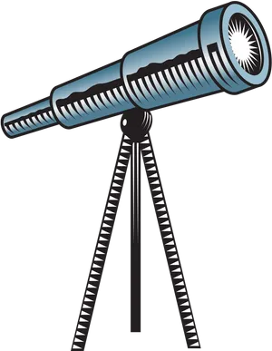 Classic Telescope Illustration PNG Image