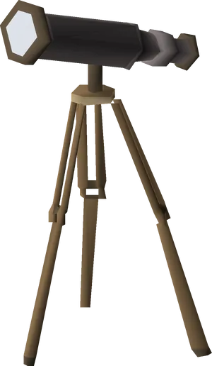 Classic Telescopeon Tripod PNG Image