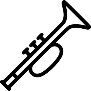 Classic Trumpet Icon PNG Image