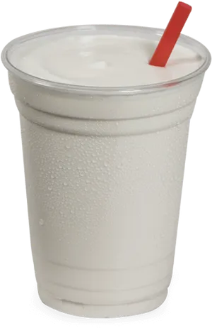 Classic Vanilla Milkshake Styrofoam Cup PNG Image