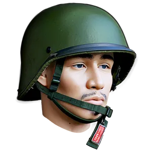 Classic Vietnam Helmet With Patches Png Aaf94 PNG Image