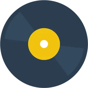 Classic Vinyl Record Icon PNG Image