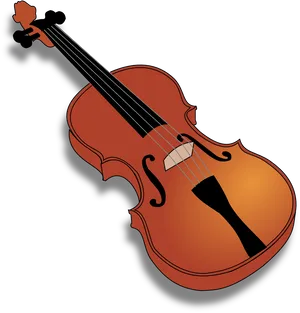 Classic Violin Illustration PNG Image