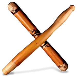 Classic Wooden Drumsticks Png Dbx67 PNG Image