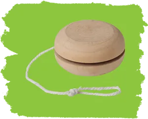 Classic Wooden Yo Yo PNG Image