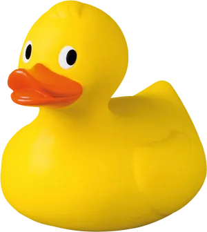 Classic Yellow Rubber Duck PNG Image