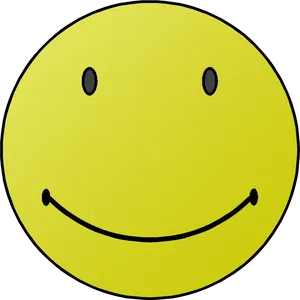 Classic Yellow Smiley Face PNG Image