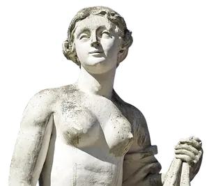 Classical Marble Statue Torso PNG Image