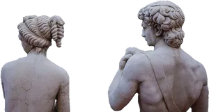 Classical Sculpture Hair Details PNG Image