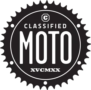 Classified Moto Logo Design PNG Image