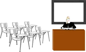 Classroom Lecture Preparation PNG Image