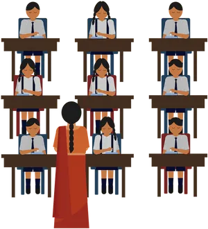 Classroom Teaching Session PNG Image