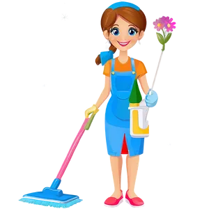 Cleaning Lady B PNG Image