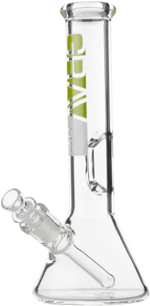 Clear Glass Bong Grav Labs Logo PNG Image