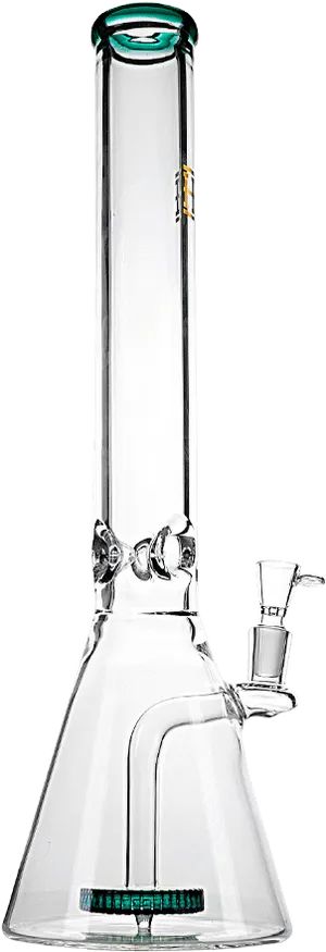 Clear Glass Bongwith Accents PNG Image