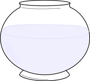 Clear Glass Bowl Half Fullof Water PNG Image