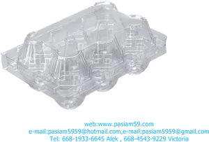 Clear Plastic Egg Carton PNG Image