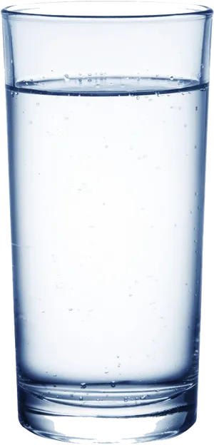 Clear Water Glass Full PNG Image