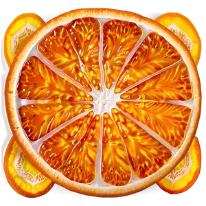 Clementine Slice Transparent Png Kog48 PNG Image