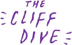 Cliff Dive Text Illustration PNG Image