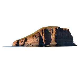 Cliff With Rising Sun Png Plq PNG Image