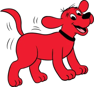 Clifford The Big Red Dog Cartoon PNG Image