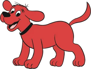 Clifford The Big Red Dog Cartoon PNG Image