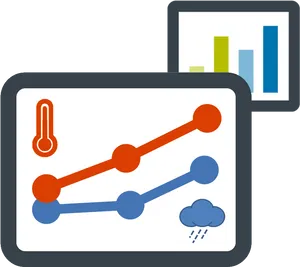 Climate Change Data Visualization PNG