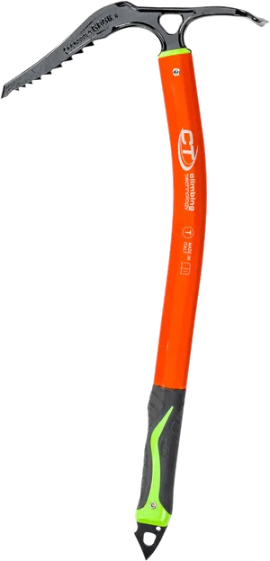 Climbing Axe Orange Handle PNG Image